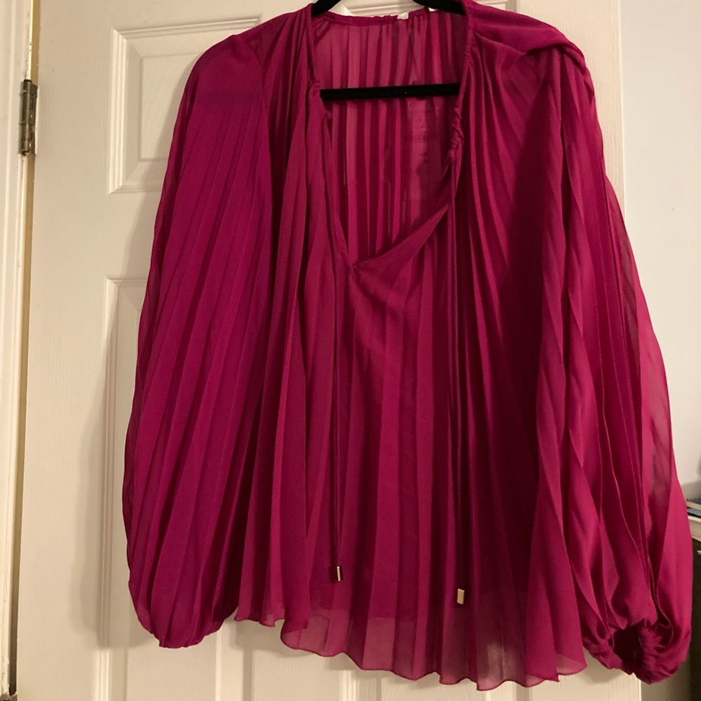 Fuschia flowy Zara top